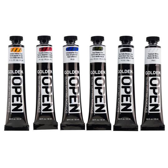 Golden® OPEN Acrylics Traditional Color Set Michaels